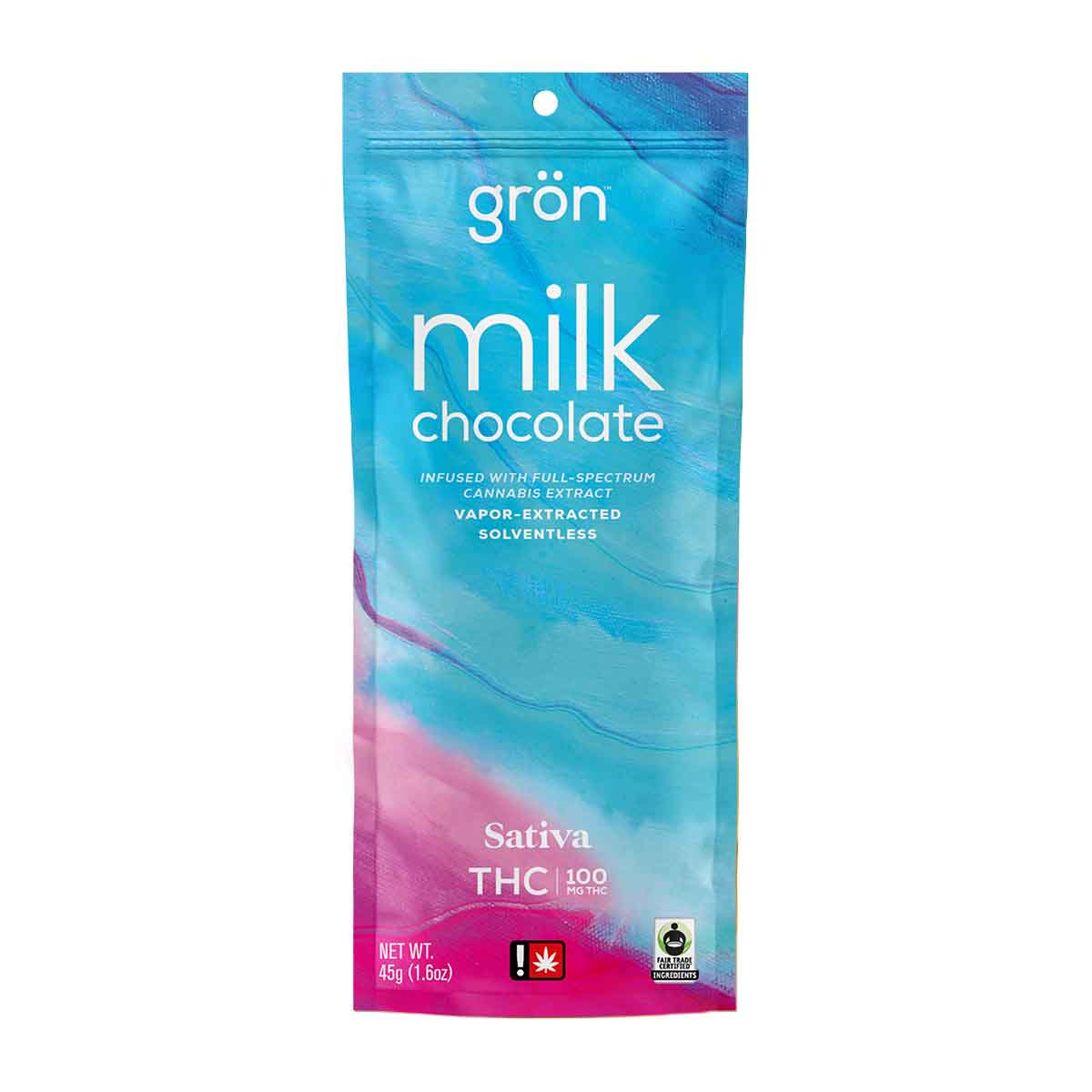 THC Milk Chocolate - Sativa (100mg)